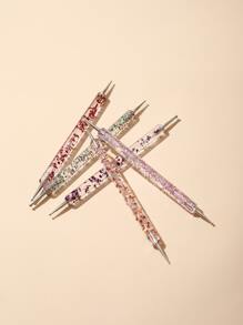 5支/套美甲设计彩色闪光点彩笔美甲绘画花朵美甲产品美甲工具美甲沙龙和家庭DIY使用美甲彩绘工具、美甲用品、美甲工具、美甲艺术工具、返校季、美甲、美甲贴片工具 - 彩色 - 查看 5