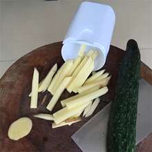 1入組黃瓜壽司切割器，薯條模具，黃瓜切割器，切黃瓜條，蘿蔔切割器 - 白色 - 查看 6