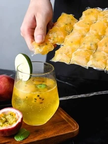 10pcs/20pcs/40pcs/60pcs Disposable Ice Cube Bags, 24 Independent Compartments, Self-sealing, Tearable, Perfect For Diy Ice Packing, Juice Freezing In Summer