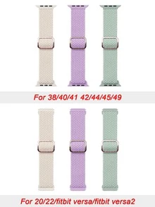 3 dây đồng hồ thông minh bện Polyamide - Nhiều màu - Xem 2