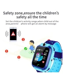 Kids Smart Watch With Sim Card GPS - Red - View 7