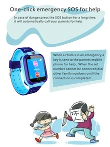 Reloj inteligente para niños, dispositivo con tarjeta Sim, GPS - Verde - Ver 3