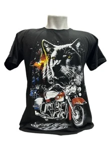 Men T-Shirts - 黑色 - 查看 1