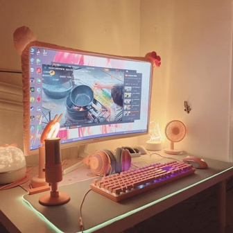 Cat Bow LCD Monitor Dust Cover Protective Cover Monitor Cover Computer Cover Gifts Birthday Graduation