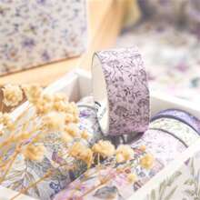 MR.PAPER 10 Rolls/set Japanese Washi Tape In Fresh Floral Design From 'the Later Wind And Moon' Collection For Scrapbooking, Journaling, Planners - Multicolor - View 3