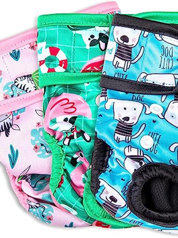 Paw Washable Reusable Female Dog Diapers No Leak Doggie Diapers for