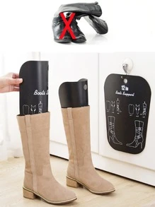 Khởi động Máy ép , Nhựa Giày Cây Cáng Đối với Cao Bốt đầu gối Chống nếp nhăn Ủng hộ Giày - màu đen - Xem 1