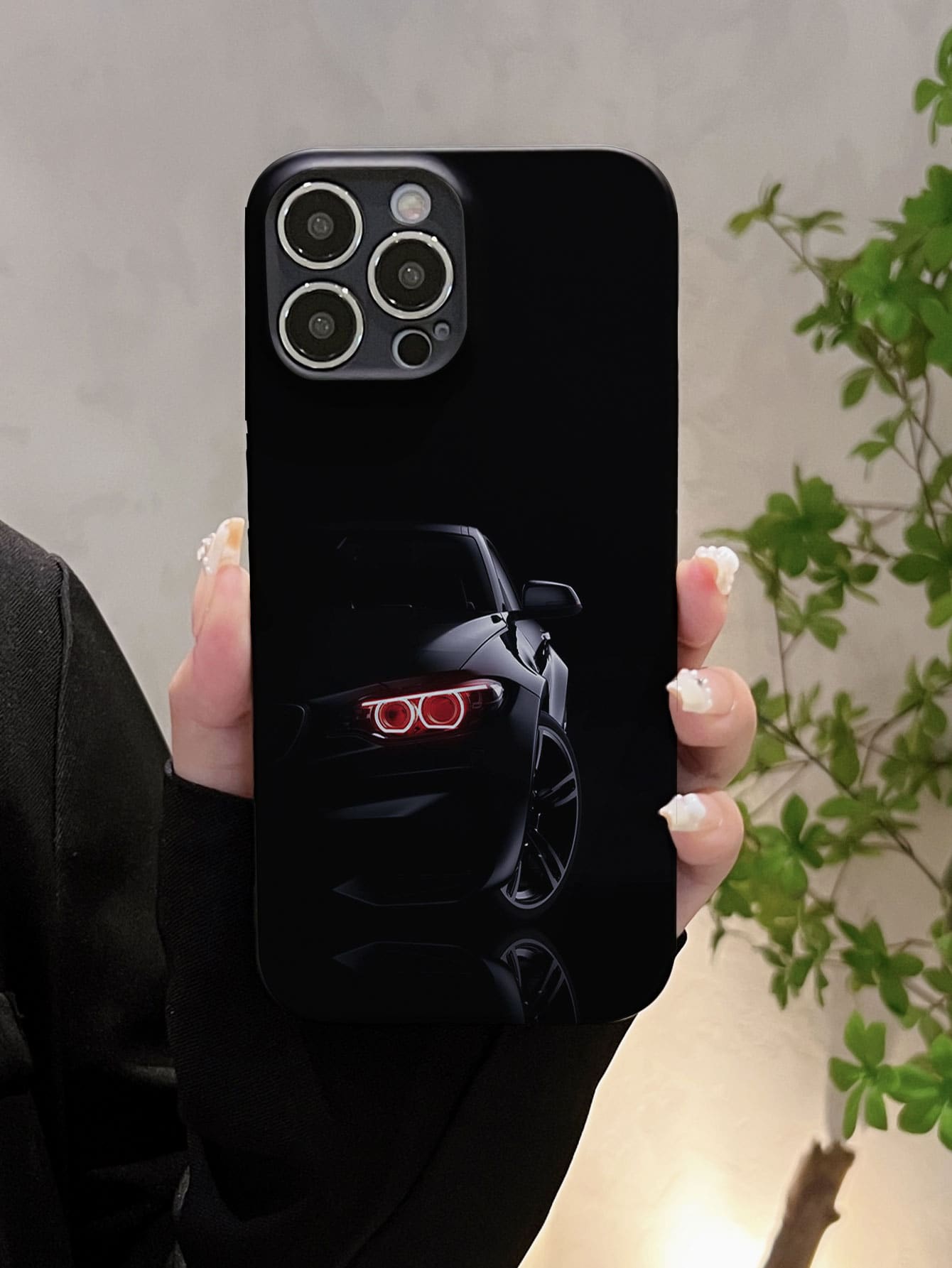 Funda de teléfono con diseño de manzana - Multicolor - Ver 1