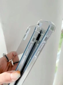 Funda de teléfono plateada de estilo Y2K con llegada reciente, diseño de plumas de IMD de gasa compatible con Huawei XSMAX, Xiaomi P14Pro, Apple 13/11, Samsung A52/32, funda protectora XR pintada anti-caída XS, cubierta protectora P12. - Multicolor - Ver 4