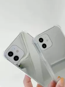 Funda de teléfono plateada de estilo Y2K con llegada reciente, diseño de plumas de IMD de gasa compatible con Huawei XSMAX, Xiaomi P14Pro, Apple 13/11, Samsung A52/32, funda protectora XR pintada anti-caída XS, cubierta protectora P12. - Multicolor - Ver 5