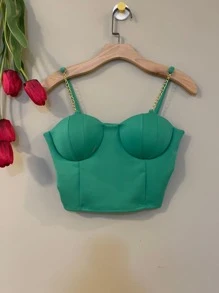 Women Tops - 綠色 - 查看 1