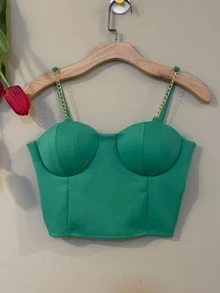 Women Tops - 綠色 - 查看 3