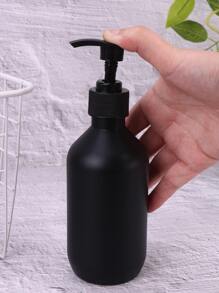 1pc/2pcs Plastic Matte Lotion Bottle, Press Type Liquid Dispenser For Bathroom Hand Wash, Kitchen, Travel 300ml/500ml Home Bathroom Decor Fall Decor Back To School - Black - View 3