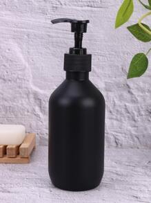 1pc/2pcs Plastic Matte Lotion Bottle, Press Type Liquid Dispenser For Bathroom Hand Wash, Kitchen, Travel 300ml/500ml Home Bathroom Decor Fall Decor Back To School - Black - View 6