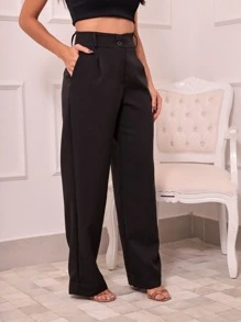 Women Pants - 黑色 - 查看 5