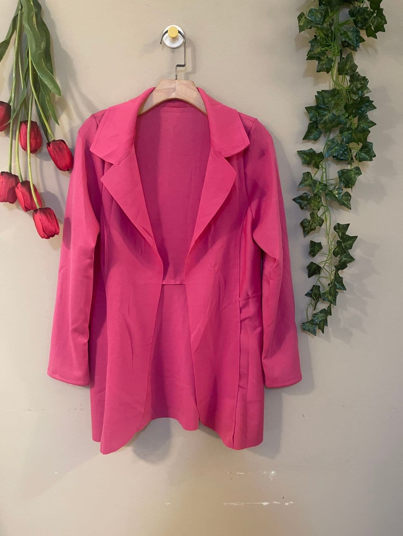 Women Tops - 玫紅色 - 查看 1