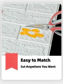 10pcs/pack Self-adhesive Waterproof Noise-proofing 3d Brick Pattern Wallpapers, Light Gray - Light Grey - View 4