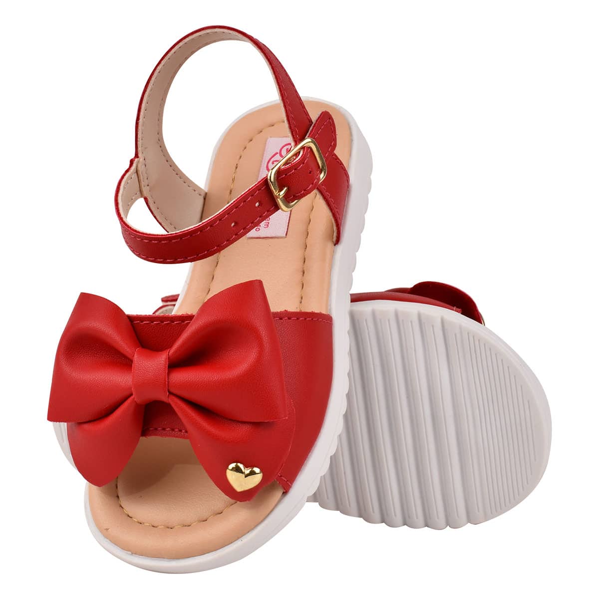 Kids Flat Sandals - Đỏ - Xem 1