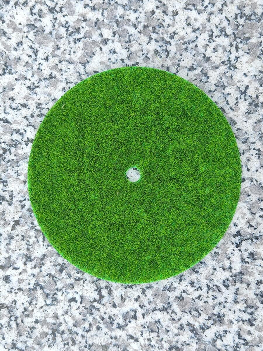 1入組圓形仿真苔蘚微景觀草DIY裝飾材料 - 中心有一個洞 - 查看 1