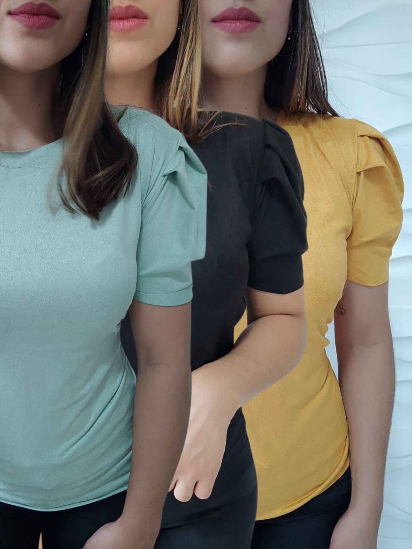 Women T-Shirts - 薄荷綠 - 查看 1