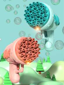 1件泡泡機,泡泡槍玩具,適用於孩子的生日、婚禮、派對 - 淺粉色 - 查看 5