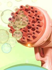 1件泡泡機,泡泡槍玩具,適用於孩子的生日、婚禮、派對 - 淺粉色 - 查看 6