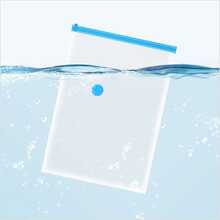 10  Jumbo Vacuum Sealer Storage Bags w/ Pump for Clothes Travel Bags Space Saver - Trong sáng - Xem 7