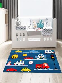 Children's Room - Car Themed Carpet - Multicolor - View 1