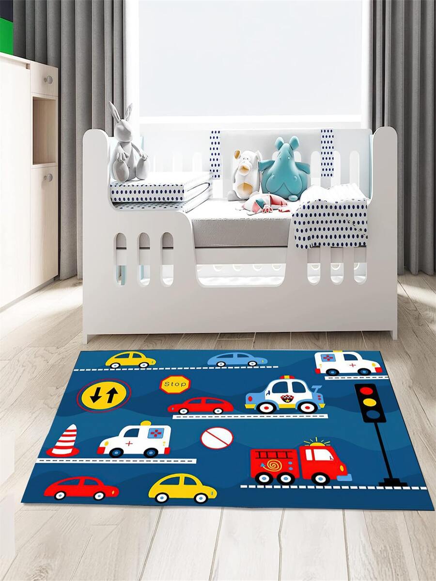 Children's Room - Car Themed Carpet - Multicolor - View 1