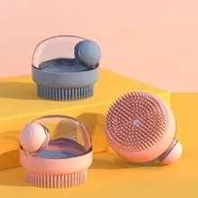 1pc Pink Pet Bath Brush - Pink - View 1