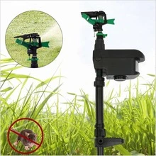 30ft Solar Scarecrow - Activated Water Animal RepellENTt DeterrENTt Sprinkler - Green - View 1