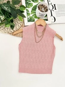 Women Knit Tops - 粉色 - 查看 1