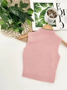 Women Knit Tops - 粉色 - 查看 2