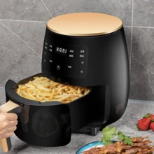 4.5升觸摸屏空氣炸鍋適合家庭廚房烘焙，健康無油烹飪，曜石黑 - 黑色 - 查看 7