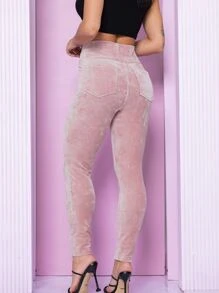 Women Pants - Dusty Pink - View 4