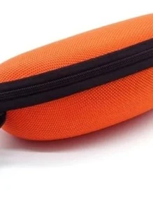 Estuche Rígido Para Lentes De Sol Seguridad Armazon Con Paño - Rojo - Ver 2