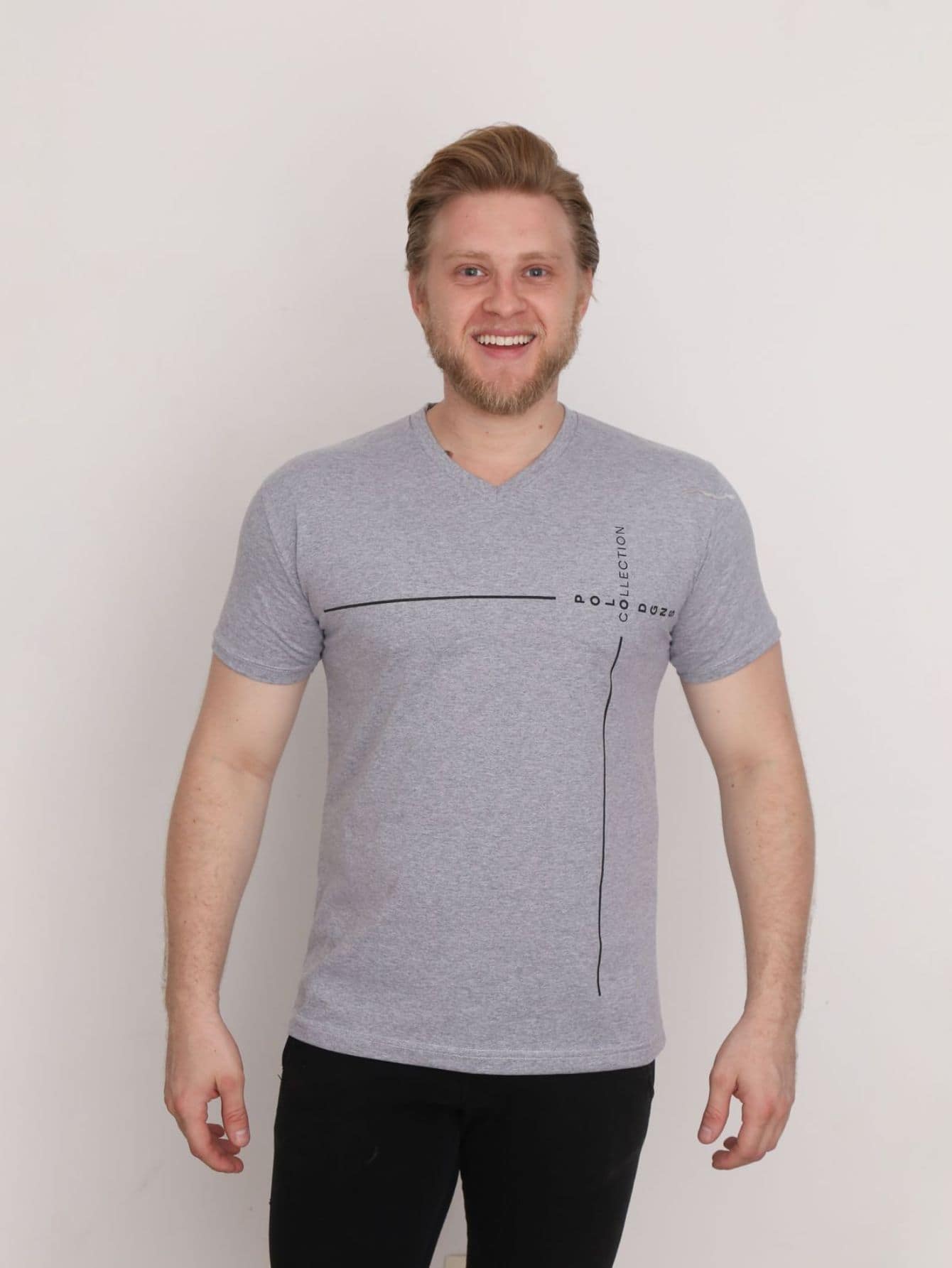 Men T-Shirts - Xám - Xem 1