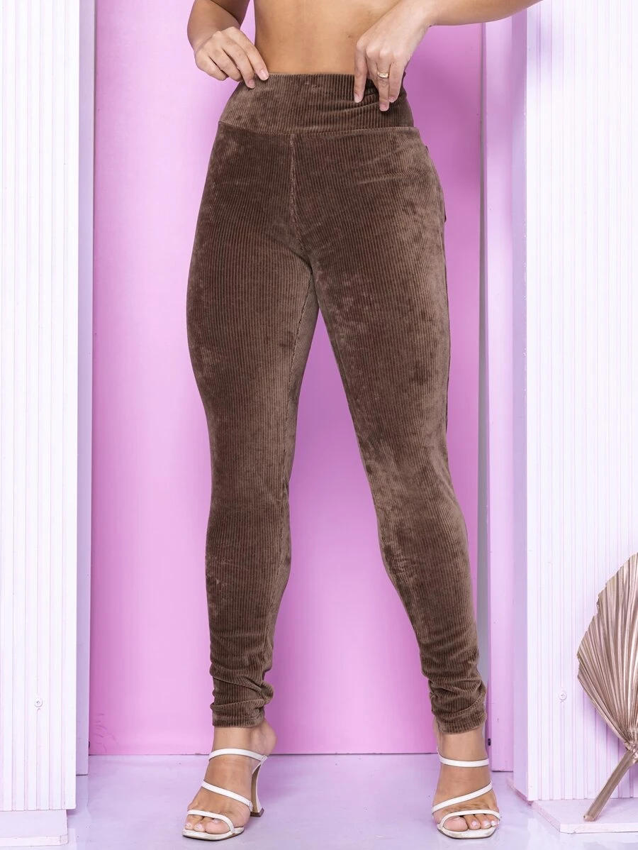 Women Pants - Rust Brown - View 1