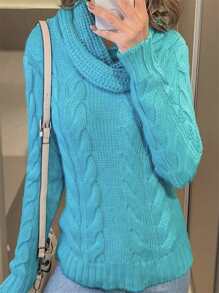 Women Sweaters - 薄荷綠 - 查看 2
