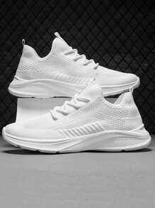 Của phụ nữ Thoải mái Chống trượt Đáy mềm Giày thể thao thoáng khí , Cắt thấp Chóp giầy tròn Trắng Giày thể thao Cho mùa xuân Và Mùa thu - trắng - Xem 4