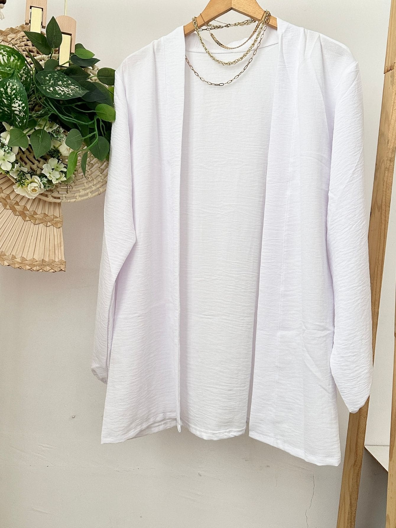 Women Blouses - 白色 - 查看 1
