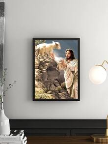 1件套字元圖案水鑽繪畫 - 彩色 - 查看 1