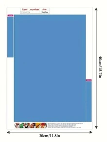 1件套字元圖案水鑽繪畫 - 彩色 - 查看 3
