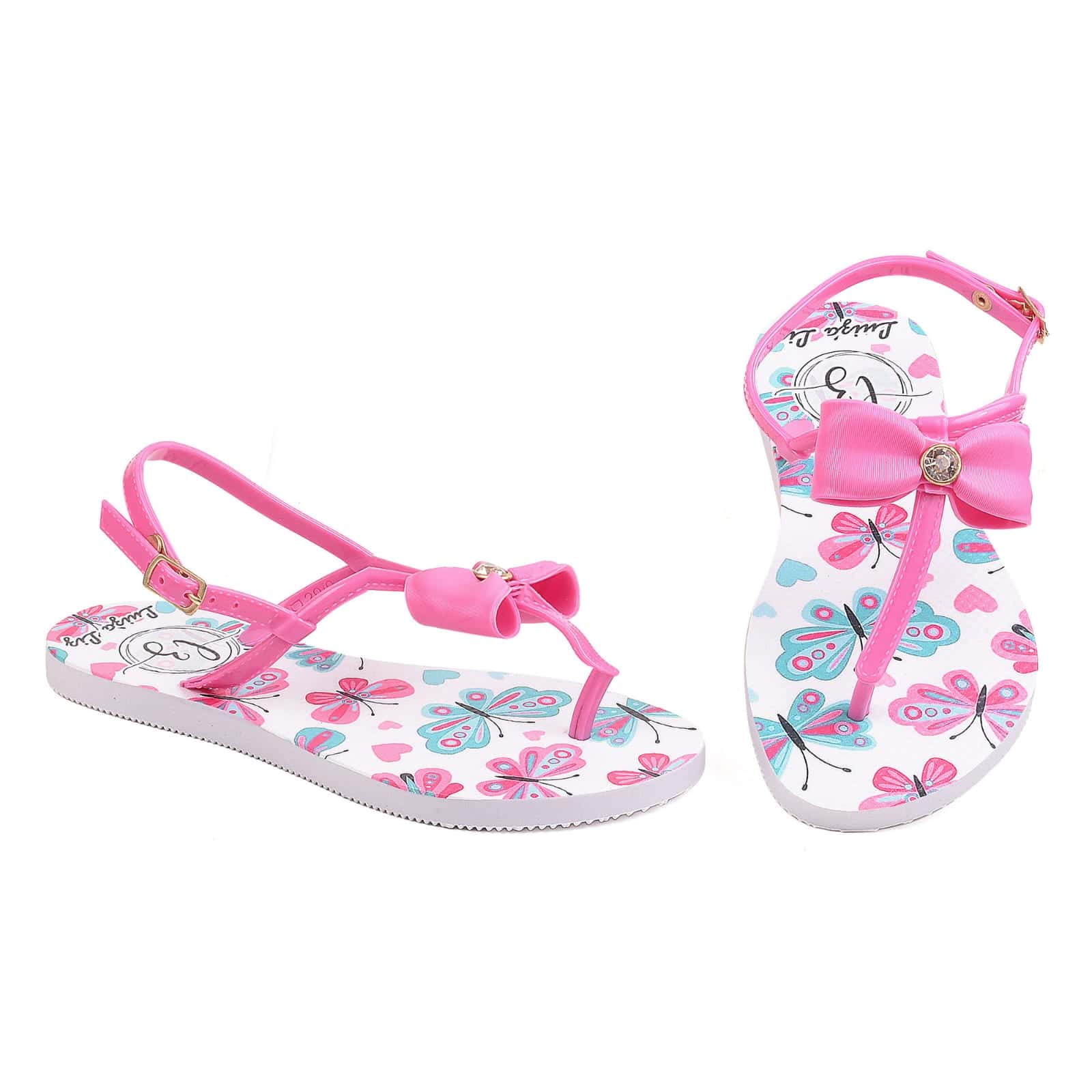 Kids Flat Sandals - 粉色 - 查看 1