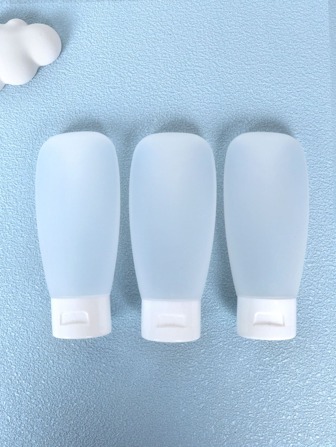 3 件套旅行瓶套装可重复填充翻盖分配挤压瓶 60 毫升便携式防漏挤压瓶适用于飞机必备洗发水护发素身体乳液沐浴露，客厅家居卧室浴室家居装饰，旅行用品，婚礼，派对，生日，送给男士妈妈爸爸朋友的礼物，新年，配饰，有趣的礼物