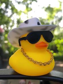 1pc Cute Duck Car Decoration Ornament - Multicolor - View 4