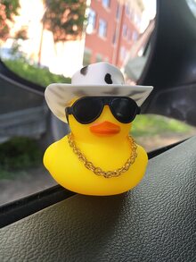 1pc Cute Duck Car Decoration Ornament - Multicolor - View 3