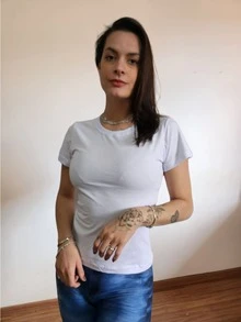 Women T-Shirts - 白色 - 查看 2