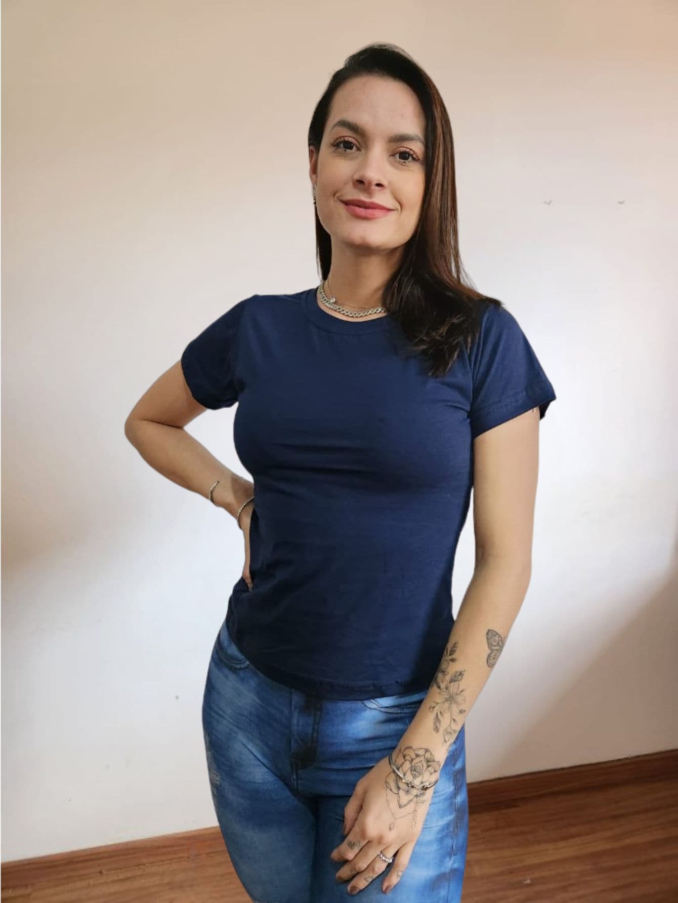 Women T-Shirts - Màu xanh hải quân - Xem 1