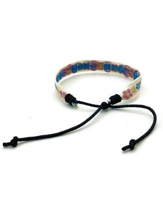 Pulsera trenzada nueva llegada vintage bohemio, estilo bohemio tela estampada con muñequera